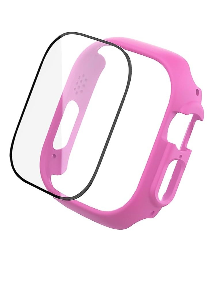 and with Case For Apple Watch 46mm,Adjustable Silicone Sport Wristband Replacement, Strap With Cover Built-in Glass Screen Protector for iWatch S10. - Image 4
