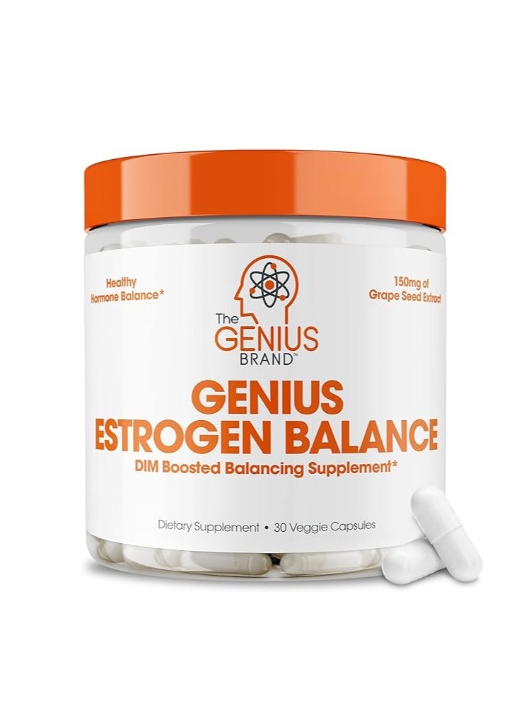 Genius Estrogen Balance، مكمل DIM، 30 كبسولة