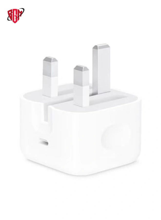 BGM 20W Foldable Fast Charging Wall Adapter Compatible with Apple iPhone 12 Pro Max/11 Pro Max/SE, iPad White - Image 3