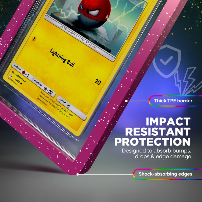 VALUN PSA Slab Bumper 5 PACK (MULTI-COLOR) â€“ Hard TPU PSA Slab Protector Guard for Graded Cards â€“ PSA Slab Bumper Guard for PSA Slabs â€“ Card Slab Protector for PSA Card Protection - Image 4
