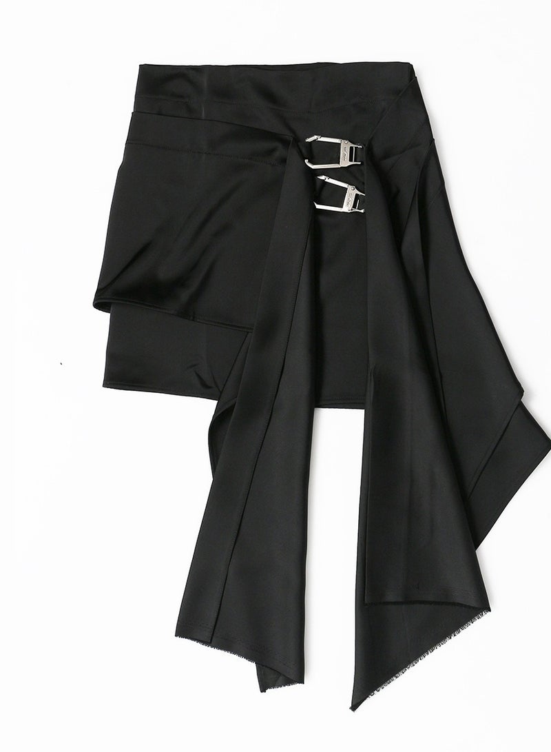 ZAGHOU Irregular Design Pleated Mini Skirt - Image 3