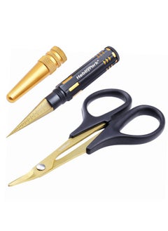 Hobbypark HobbyPark Body Reamer 0-14mm Hole Puncher w/Sleeve & Curved Scissors Set for RC Car Bodyshell Hobby Tools  - Image 2