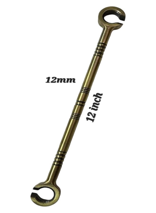 nooks Stainless Steel saliya 12mm Hook and Ceiling Rod heavt Duty Hanging Accessories Set in PVD Coating Brass Finishing for Swings and jhula for Indoor Outdoor (Pack of 2) - Image 4