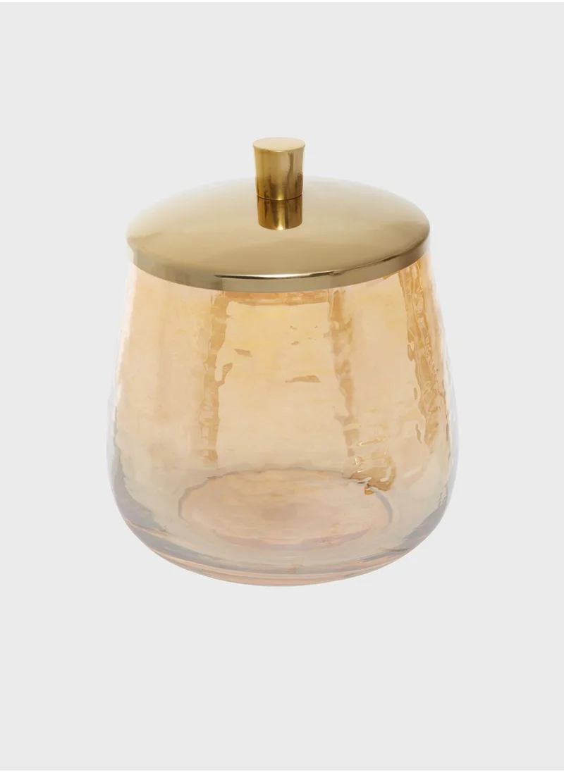 Premier Allegra Gold Glass Canister