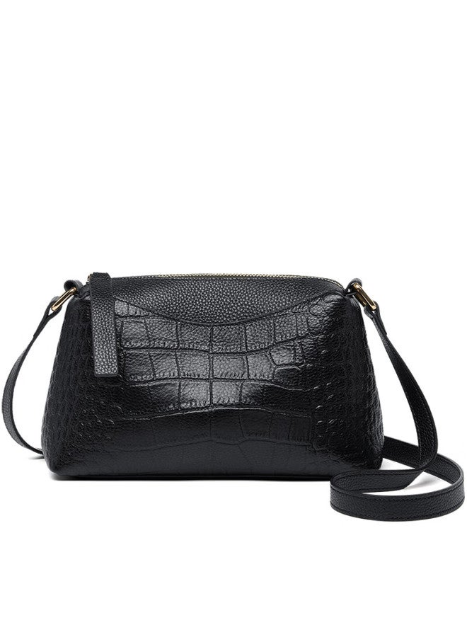 Zooler Crocodile Pattern Genuine Leather Crossbody Bag Women's Shoulder Bag Mother's Day Gift Practical - Image 3