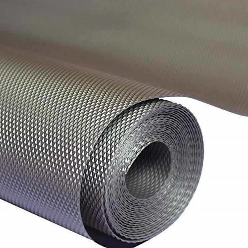 Daesyn Deal Anti Skid Mat Daesyn Deal Kitchen Shelves Super Strong EVA AntiSlip mat Kitchen Cabinet Drawer Shelf Mat Liner Sheets Roll Fridge Mat Table Mat Gray 45X500 Cm Pack of 1 Roll - Image 1