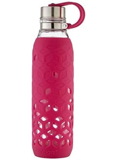 Contigo Contego Purity Glass Large Drinking Water Bottle Leakproof Large Drinking Bottle With Silicone Lid Perfect For Sports Biking Hiking 18 Oz  - Image 3