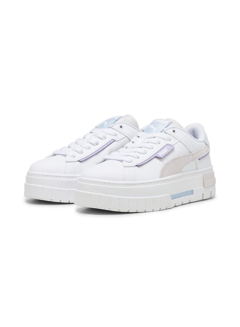 PUMA Mayze Crashed Womens White Sneakers - Image 2