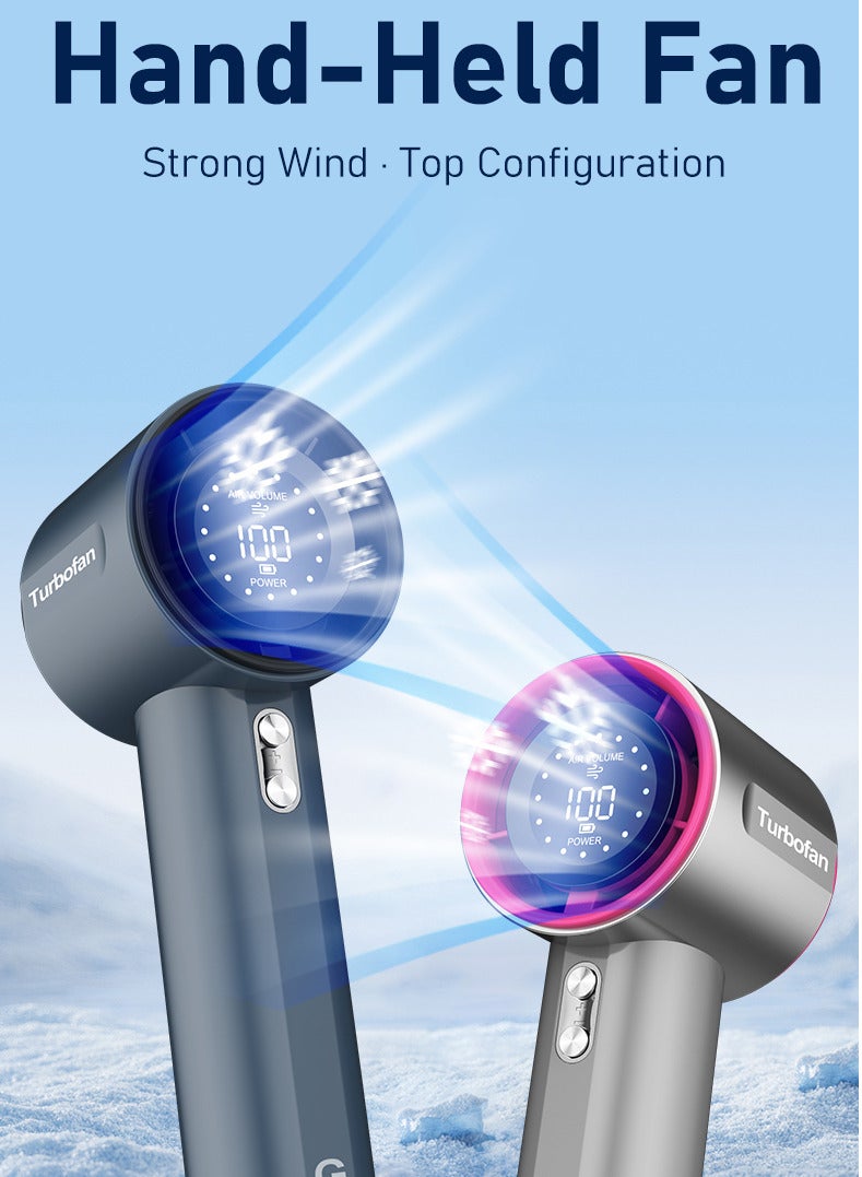 Elurian Mini USB Rechargeable Fan –Portable Cooling Fan for Pocket, Travel, Office | Quiet, USB-C Fast charge - Image 3