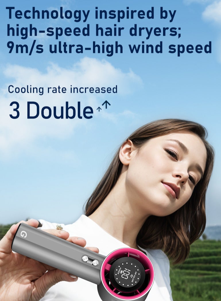 Elurian Mini USB Rechargeable Fan –Portable Cooling Fan for Pocket, Travel, Office | Quiet, USB-C Fast charge - Image 4
