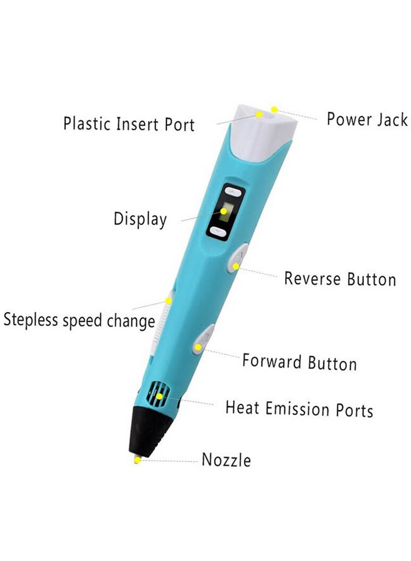 Assorted 3D Pen for Kids 3D Printing Pen with PLA Filament Refills Compatible PLA & ABS Creative Toy Great Arts Crafts Gift for Kids & Adults - Image 2