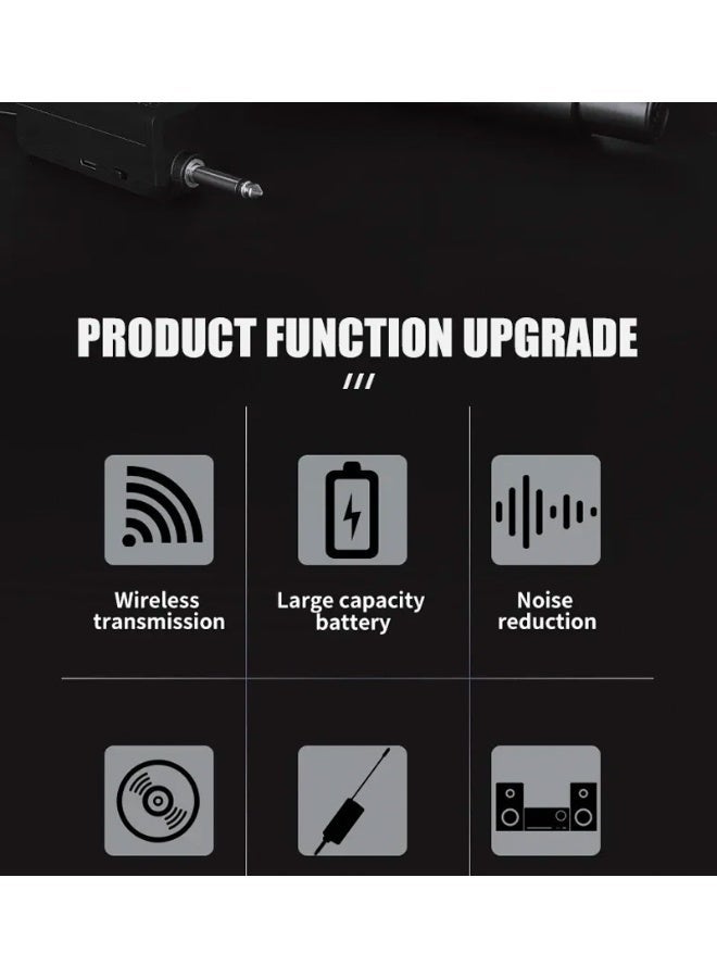 VexiSeek Rechargeable Handheld Wireless Microphone,Handheld Dynamic Wireless Mic for Karaoke,Wedding,DJ,Party,Podcast - Image 3