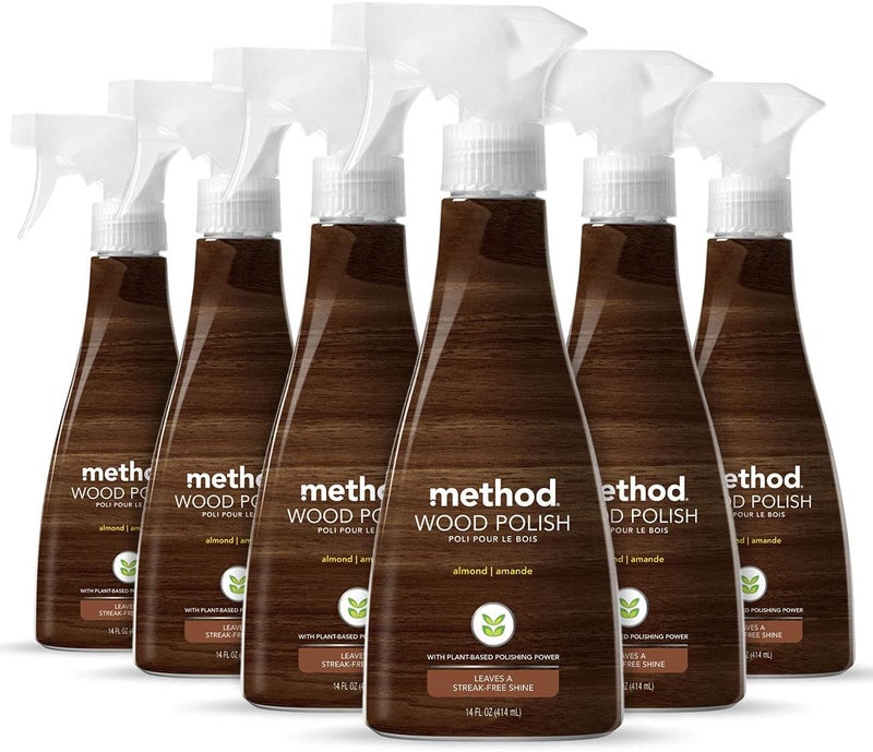 Method Wood Polish Spray - Almond Scent, 6 Pack - Image 1