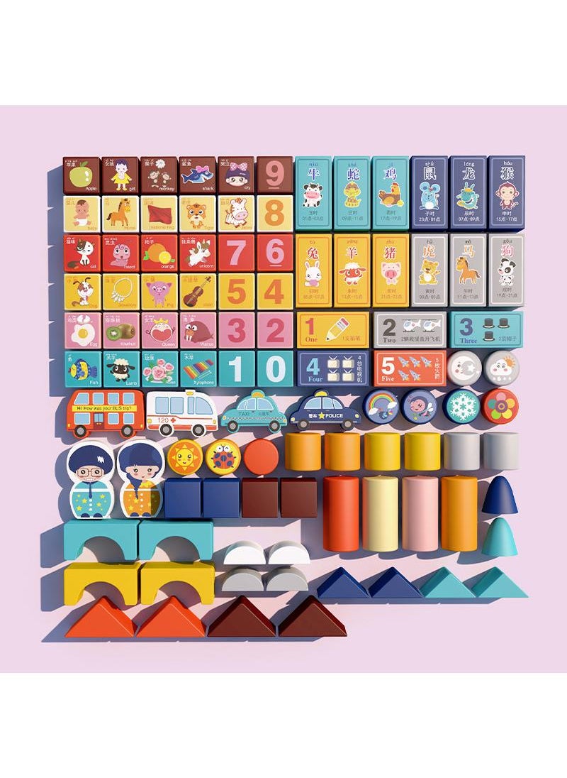 Y&D Children's Creative Assembled Wooden Building Blocks Early Education Educational Toys  - Image 2