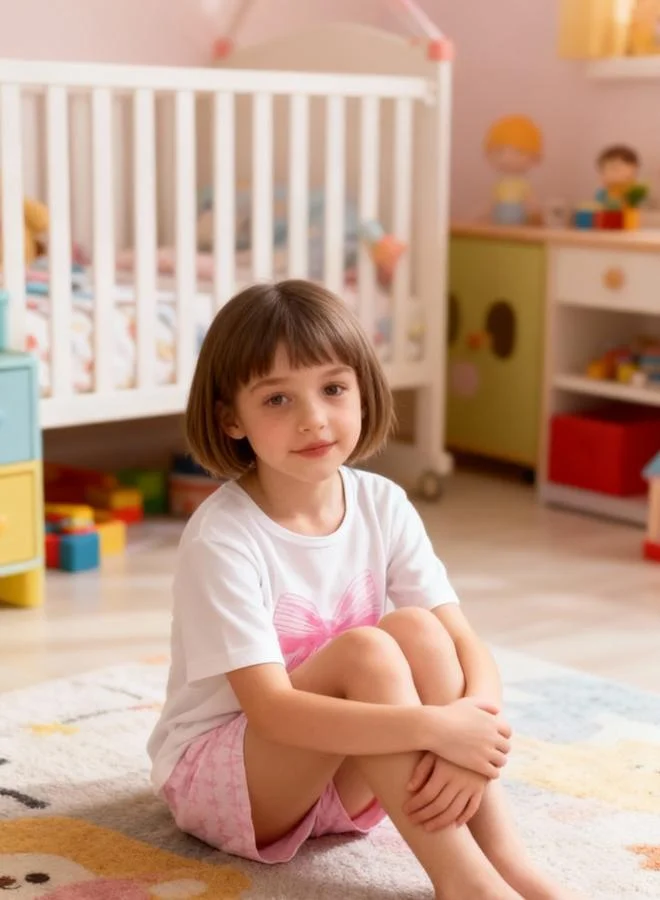 Take Two Girls Bow Print Top and Shorts Pyjama Set