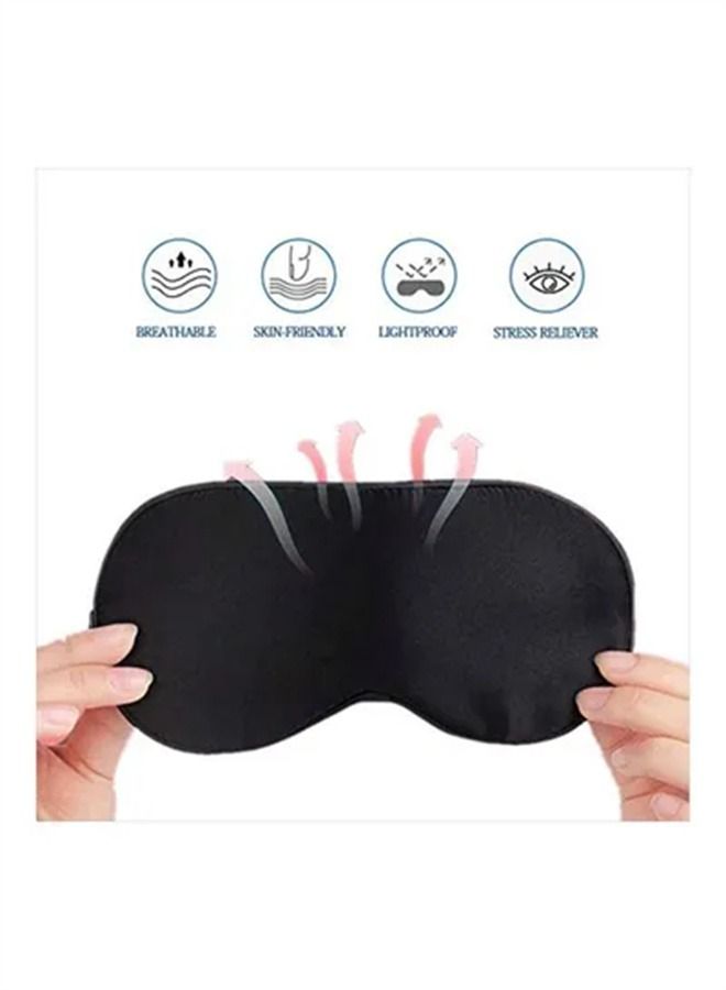 HerMia Silk Sleep Mask Black - Image 4