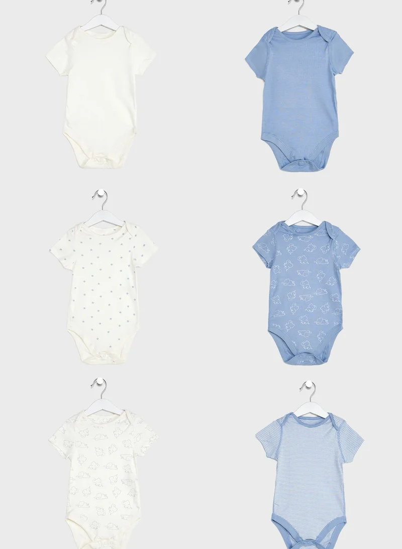 Marks & Spencer Infant 7 Pack Assorted Onesies