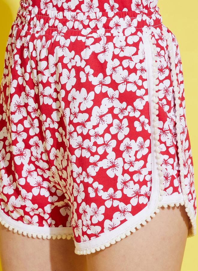 نو- ڤو شورت بطبعات زهور نو.فوه بالكامل - Image 4