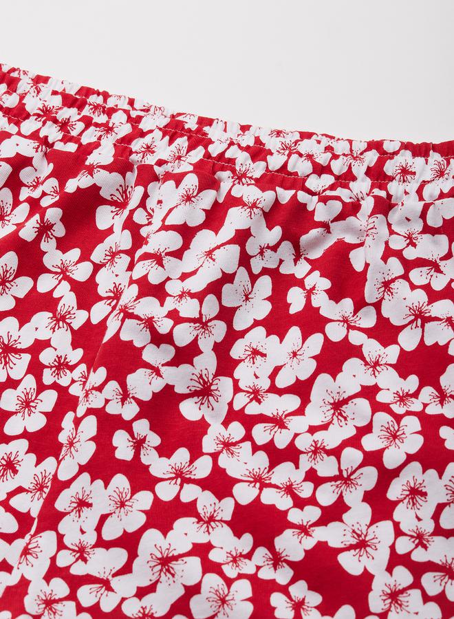 نو- ڤو شورت بطبعات زهور نو.فوه بالكامل - Image 5