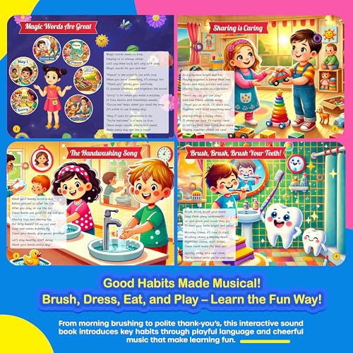 Kiddale's My First Good Habits -Musical Audio Book| Help Your Kid to Master his/her Good Habits Easily with Musical Sounds and Rhymes| Ideal Gift for 3+ Kids - Image 3