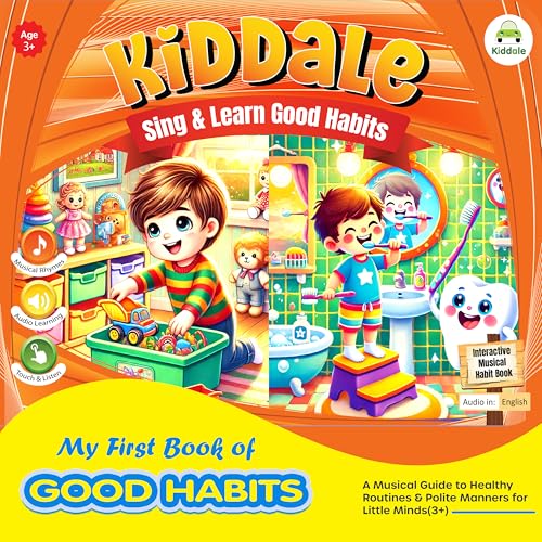 Kiddale's My First Good Habits -Musical Audio Book| Help Your Kid to Master his/her Good Habits Easily with Musical Sounds and Rhymes| Ideal Gift for 3+ Kids - Image 2