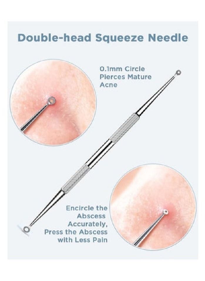 Tips&Toes - Tips&Toes Blackhead Remover Tools- Pimple Extractor-white Head Extractions Tool for Face facial Tool Removal Kit for Blemish, Whitehead Popping, Zit Removing for Nose Face Tools - Image 1