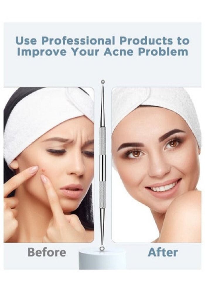 Tips&Toes - Tips&Toes Blackhead Remover Tools- Pimple Extractor-white Head Extractions Tool for Face facial Tool Removal Kit for Blemish, Whitehead Popping, Zit Removing for Nose Face Tools - Image 1