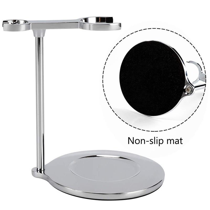 PerPro Deluxe Shaving Razor & Brush Stand with Double Layer Stainless Steel Soap Bowl Set,Compatible with Cartridge Razor,Gillette Razor,Safety Razor,Badger Shaving Brush,Gifts for Him - Image 3