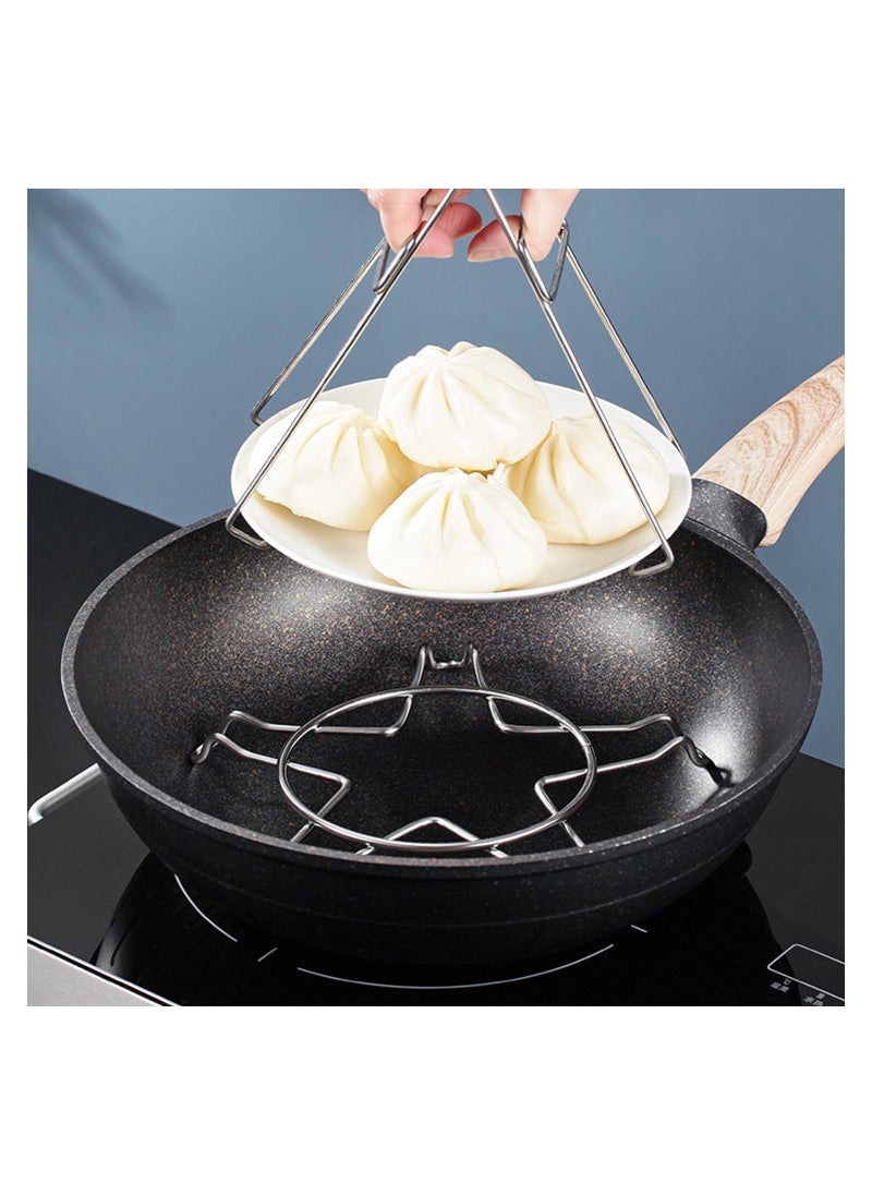 Generic - Gas Stove Top Chrome Iron Wok Ring Non Slip Stove Rack Universal for Kitchen and Camping Pot Holder Gas Cooktop Range Pan Burner Grate Support Stand for Gas Hob Accessories - Image 1