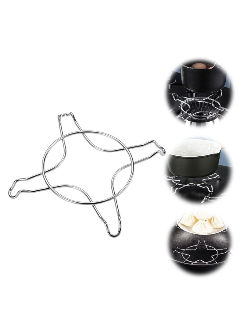 Generic - Gas Stove Top Chrome Iron Wok Ring Non Slip Stove Rack Universal for Kitchen and Camping Pot Holder Gas Cooktop Range Pan Burner Grate Support Stand for Gas Hob Accessories - Image 1