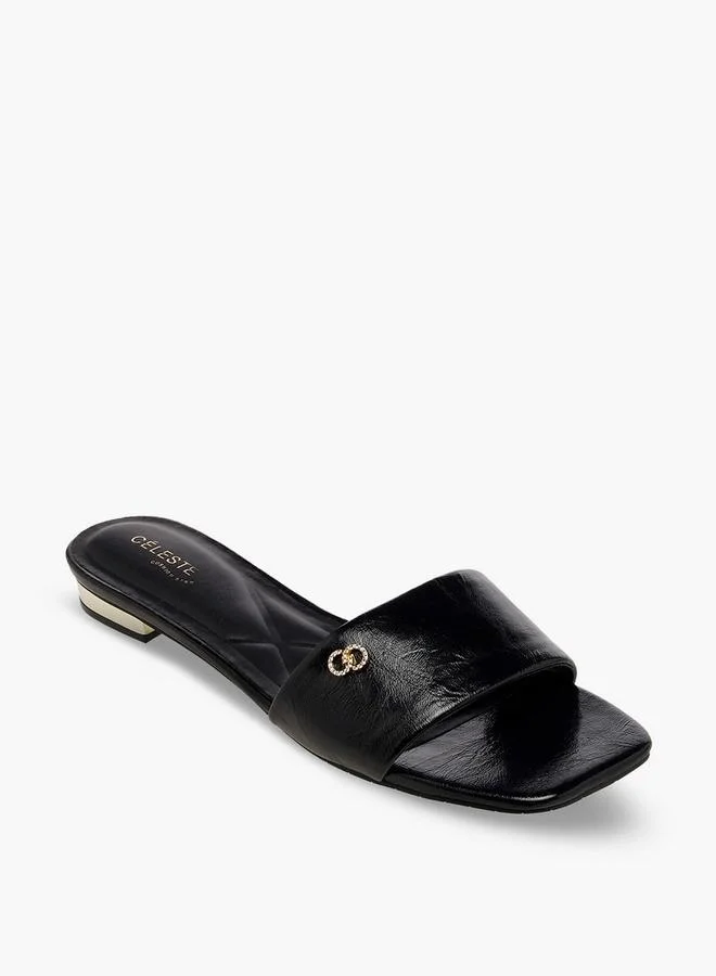 Celeste Women Solid Flat Sandals