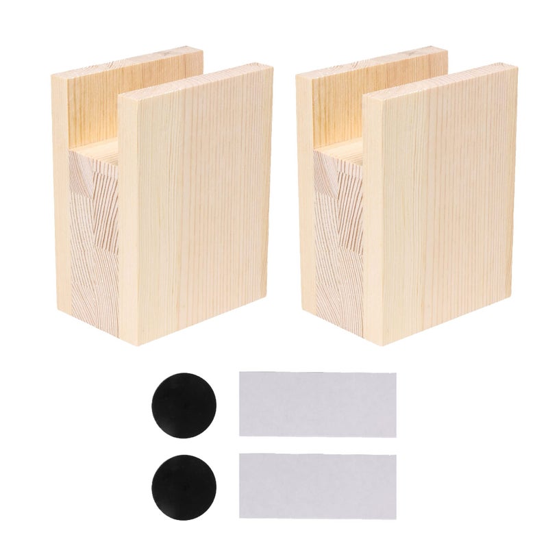 Doublelife 2PCS Bed Risers Furniture Riser Heavy Duty Bed Lifts in Heights of 4Inches (add Height 10cm) - Image 1