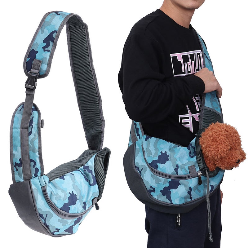 Small Dog Cat Pet Sling Carrier Bag Safe Comfortable Hands-Free Single Shoulder Travel Carry Tote Handbag - Size L ( ) - Image 1