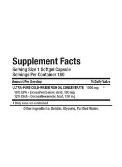 AllMax Nutrition ALLMAX Nutrition Omega 3 Ultra-Pure Cold-Water Fish Oil Concentrate, 180 Count  - Image 5