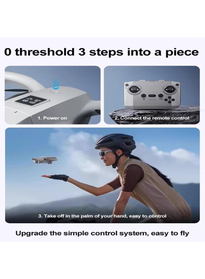 DKH Mini Drone with Dual Cameras, 180° ESC Lens, Obstacle Avoidance, Optical Flow Hovering, 68g Lightweight, Multicolor - Image 4