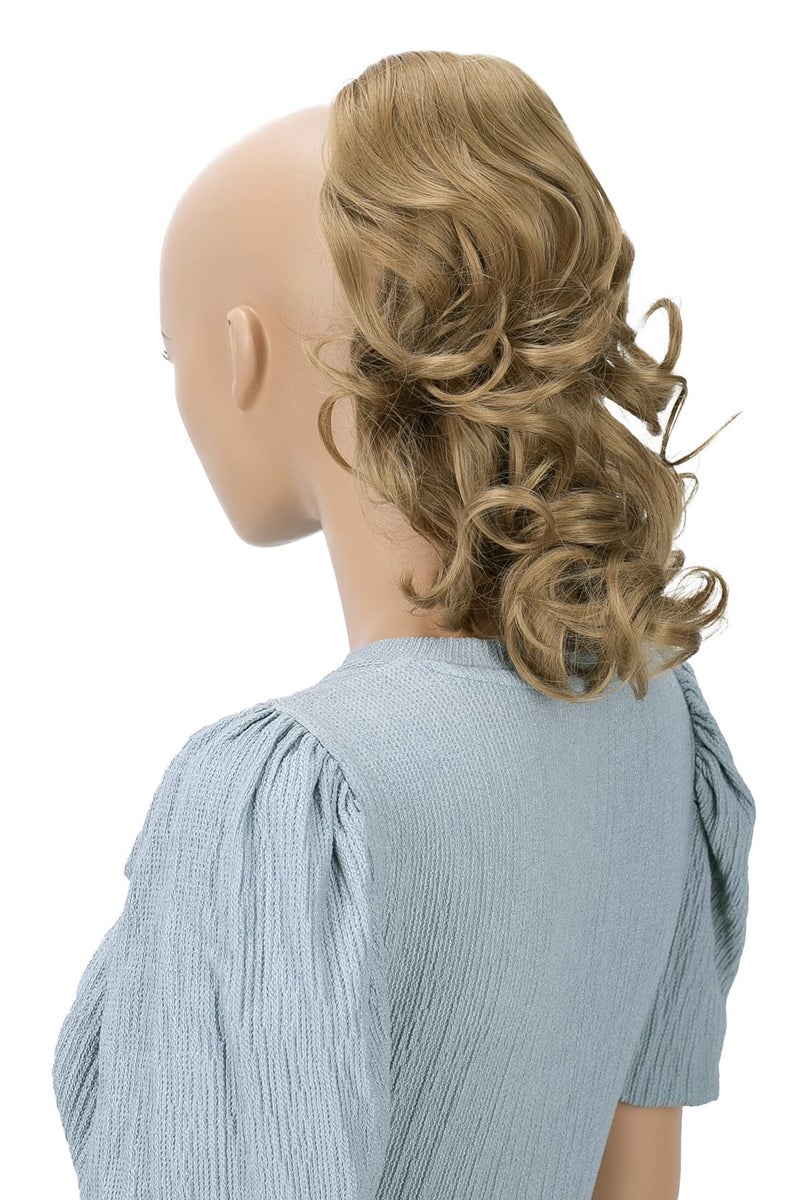 CAISHA 12" Hair Piece Braid Ponytail Extension Voluminous Wavy Dark Blonde PH211 - Image 1