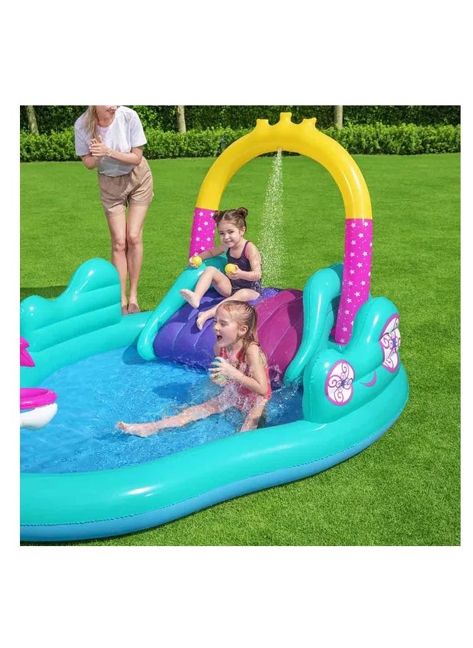 Bestway - Playcenter Magic Unicorn Carriage Play Pool,274 x 198 x 137 cm - Image 1