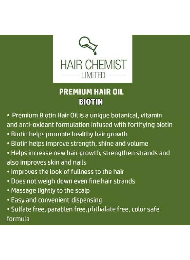 Hair Chemist زيت الشعر بيوتين برو جروث بريميوم 7.78 أونصة - Image 4