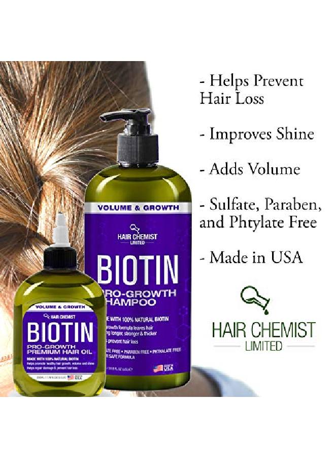 Hair Chemist زيت الشعر بيوتين برو جروث بريميوم 7.78 أونصة - Image 5