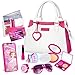 Shemira Play Purse for Little Girls Princess Pretend Toys for Kids 3 4 5 6 7 8 Years Old Christmas Birthday Gift for Girls Age 35 46 68 Toddler Purse with Accessories Kids Toy Purse White - Image 2
