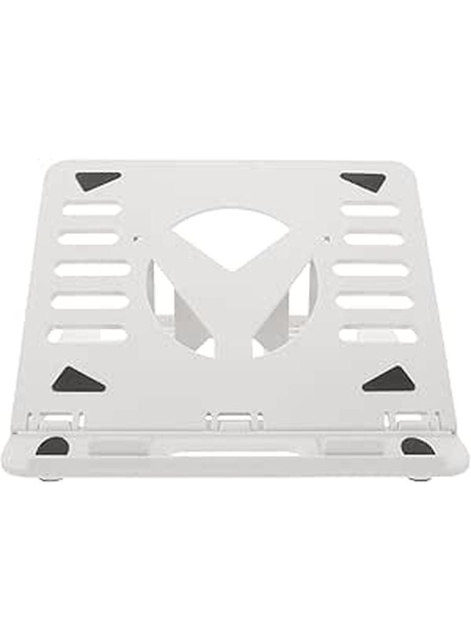Adjustable Foldable Portable Laptop Stand White Heat Dissipation Cooling Rack For Desk And Travel - Image 1