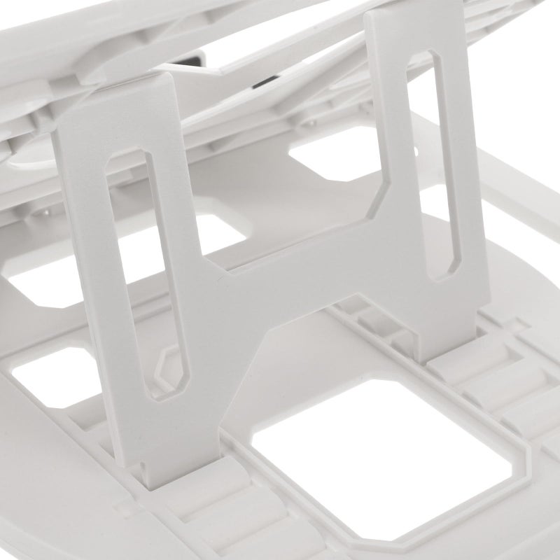Adjustable Foldable Portable Laptop Stand White Heat Dissipation Cooling Rack For Desk And Travel - Image 5
