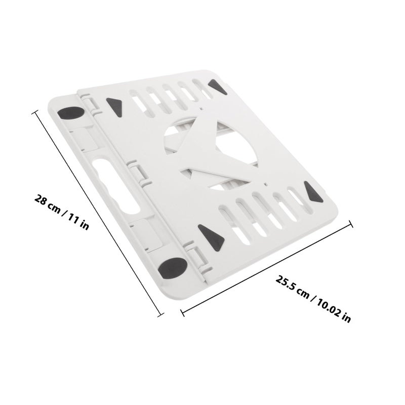 Adjustable Foldable Portable Laptop Stand White Heat Dissipation Cooling Rack For Desk And Travel - Image 3