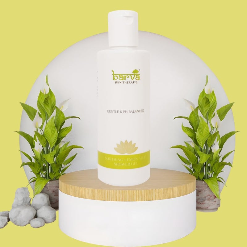 Barva Calming Soothing Lemon Aloe Shower Gel Relieving Stress For All Skin Types 200 ml - Image 3