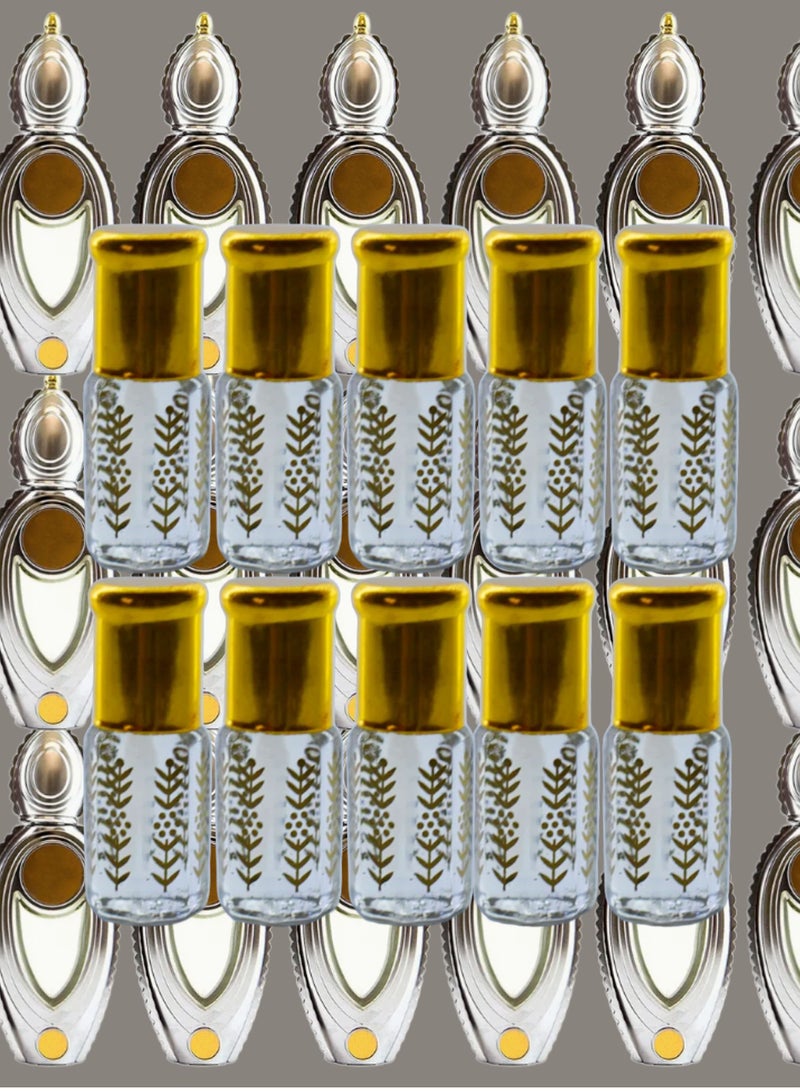 10 قطع زيت عطري وصال نسائي الشفاف الأصلي 3مل