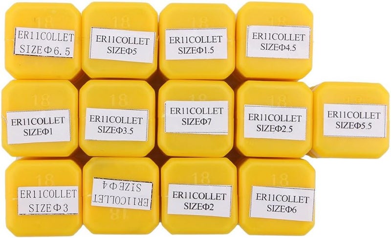 كلاراكو مجموعة زنبركات ZJchao ER11 مقاس 1-7 مم، مكونة من 13 قطعة، لماكينة النقش CNC وأداة مخرطة الطحن - Image 2