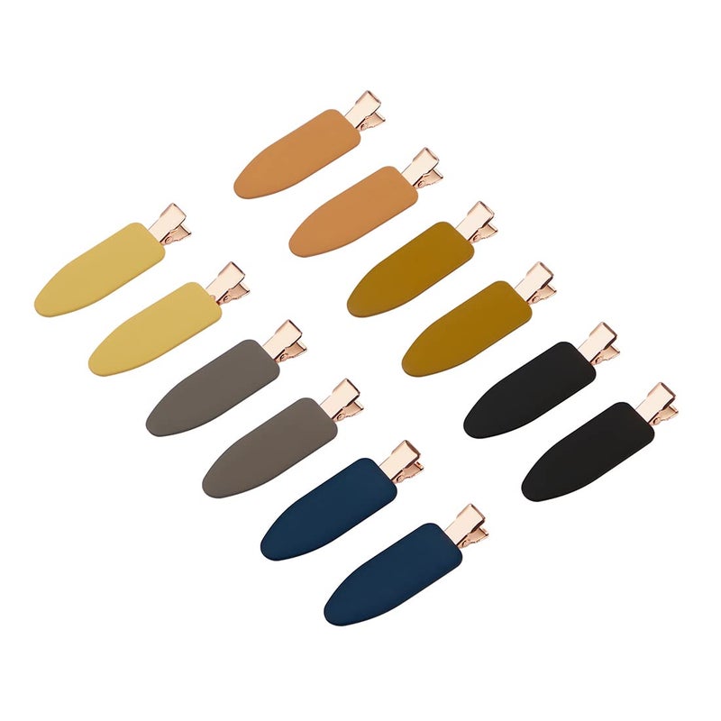 minihope 24 Pieces Hair Clips - Dent-Free Soft Clips for Women and Girls, Including Harry Josh Clips (Morandi & Black) - Image 2