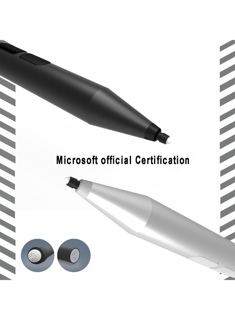 Original Quality 4096 Levels of Pressure SensitivityStylus Pen for Microsoft Surface Go 1/2, Pro7, Pro6, Pro5, Pro4, Pro3, Surface3, Surface Book, Laptop Silver - Image 2