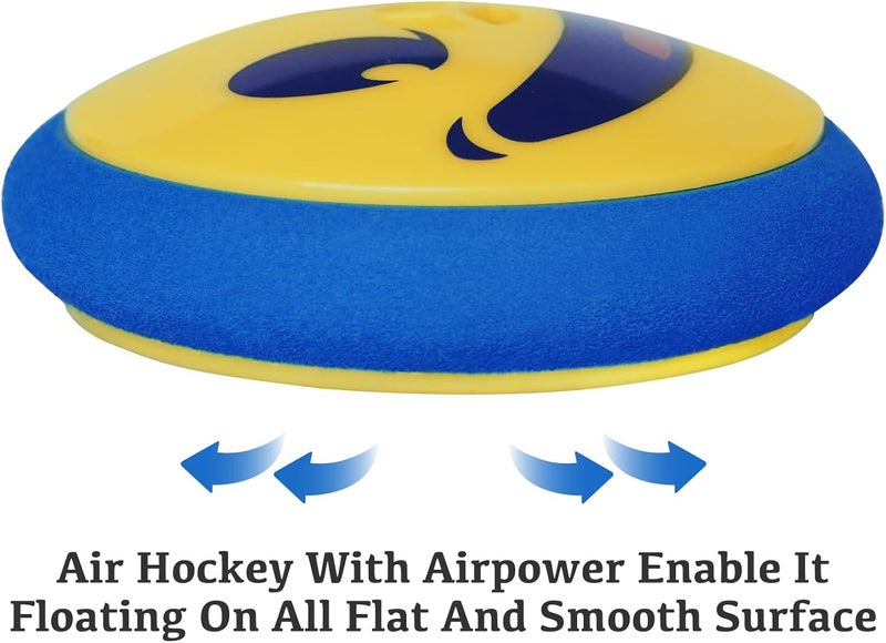 TYRDAN Rechargeable Floating Pucks & Paddles - Any Flat Surface Air Hockey, Includes Charging Cable and Strikers - Image 2