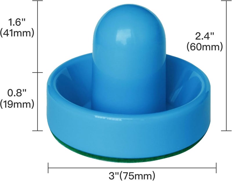 TYRDAN Rechargeable Floating Pucks & Paddles - Any Flat Surface Air Hockey, Includes Charging Cable and Strikers - Image 4